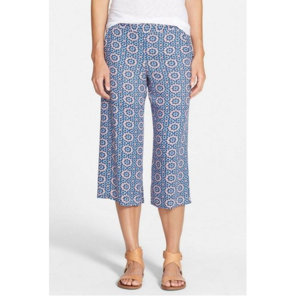 Ella Moss ‘Yazmin’ Wide Leg Cropped Casual Pants S